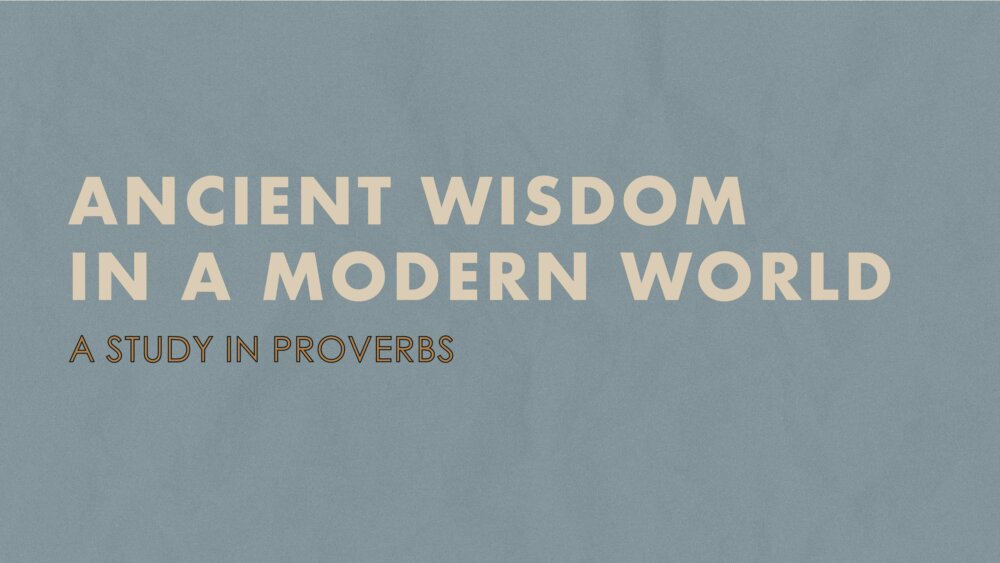 A Study in Proverbs